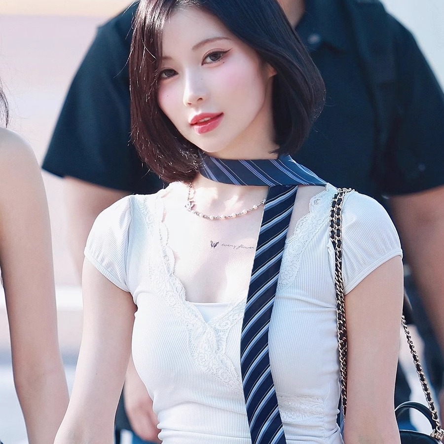 韩国ins蓝色条纹jk领带女日系学院风衬衫配饰休闲校供感基础百搭