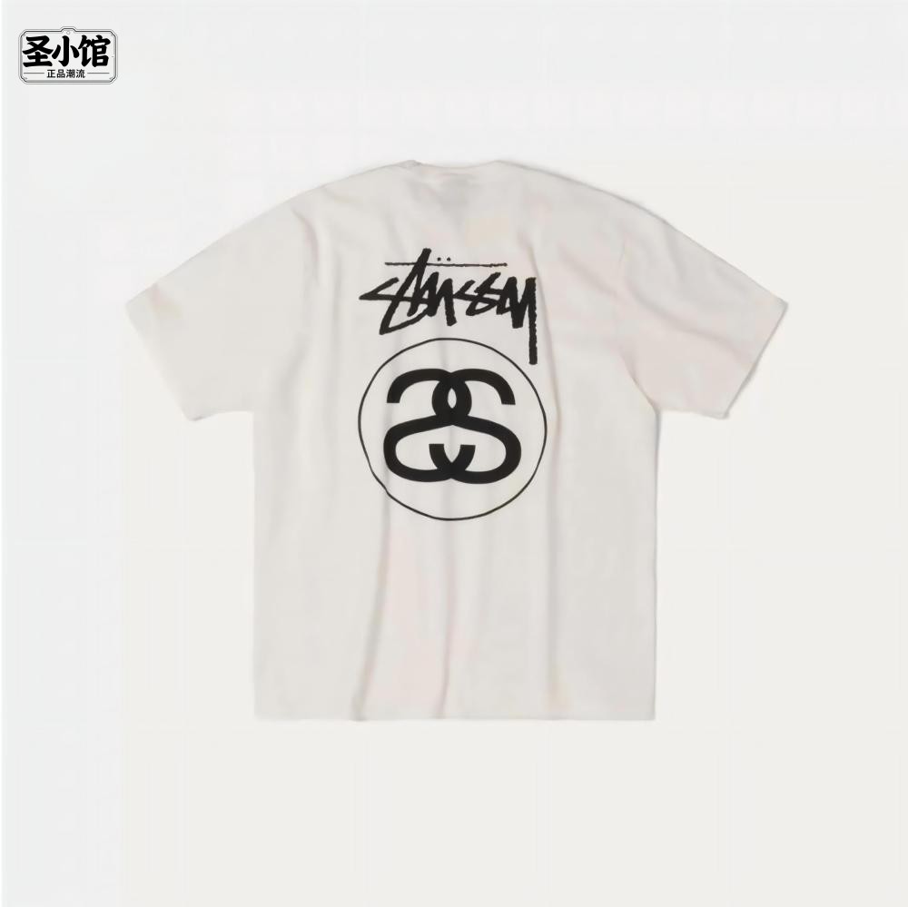 现货正品 Stussy 25FW Stock Link Tee 经典双S Logo 短袖T恤