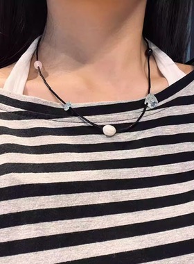 简约气质珍珠吊坠项链
