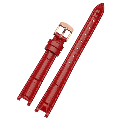 老皮匠表带适配飞亚达卓雅系列L800017女款小号表带凹型接口 12mm