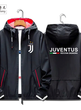 足球Juventus尤文图斯尤文球衣服外套男女C罗球迷夹克大码潮