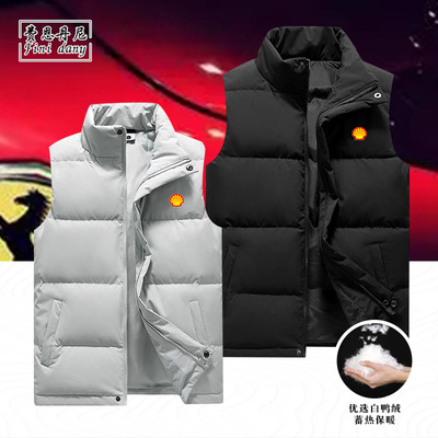 新款法拉利车队衣服f1赛车迷爱好者宽松男女羽绒马甲外套