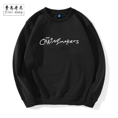欧美摇滚烟鬼乐队周边圆领卫衣