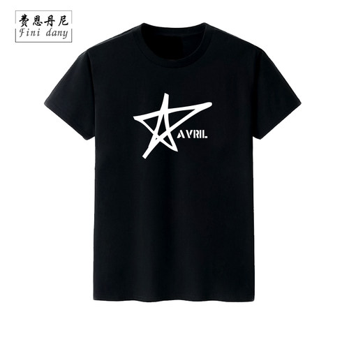 潮摇滚短袖夏季圆领大码衣服