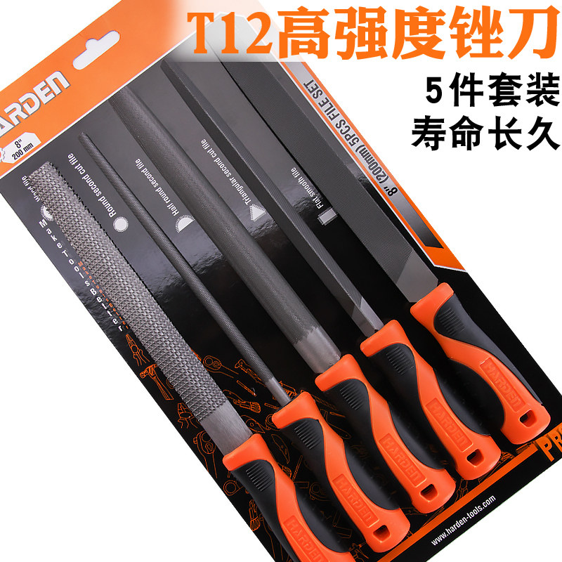 汉顿钢锉刀套装钳工锉铁木工打磨工具半圆不锈钢挫子矬子搓刀手锉