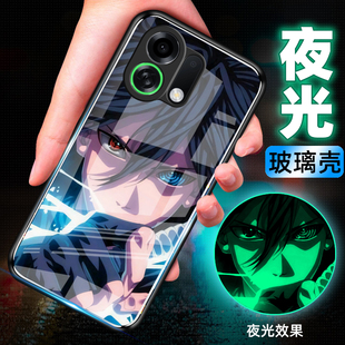 Pro夜光玻璃手机壳k13TurboPro保护套k13Turbo防摔全包软情侣网红男液态硅胶女新款 适用oppoK13Turbo 火影