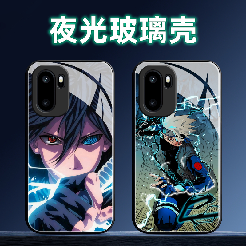 适用一加Ace6T夜光玻璃卡通全包