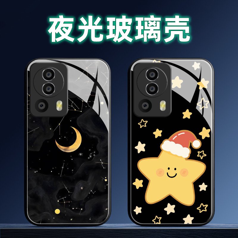 适用小米Civi2夜光玻璃手机壳软保护套全包防摔定制薄硅胶猫爪高级卡通直边时尚潮创意新款液态个性简约男网