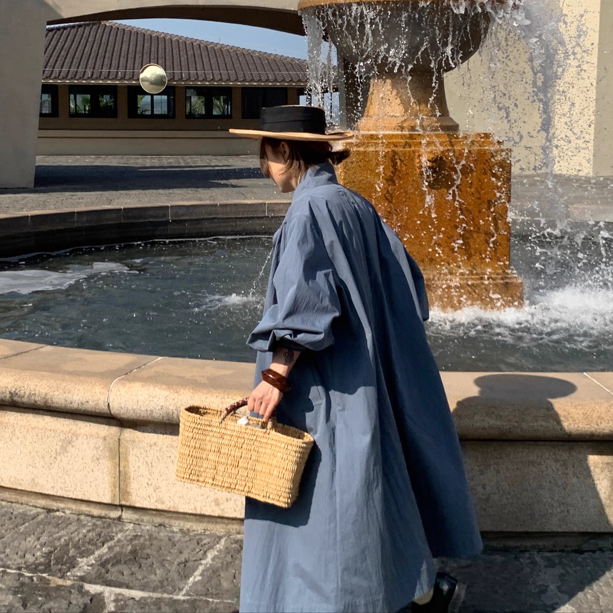 WOKERKER立领长风衣外套