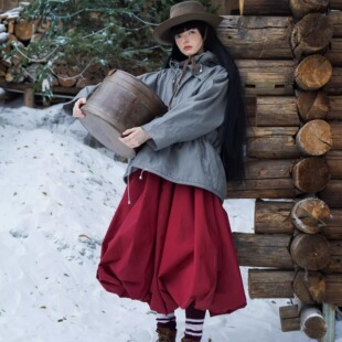 纸感长绒棉撞羊羔毛保暖工装 WOKERKER vintage new 外套 复古