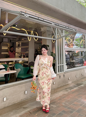 哒头.Studio【花疏影】微胖大码2024年新中式显瘦初恋设计连衣裙