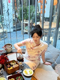 哒头.Studio【五月榴花】微胖大码2024新款新中式改良旗袍连衣裙