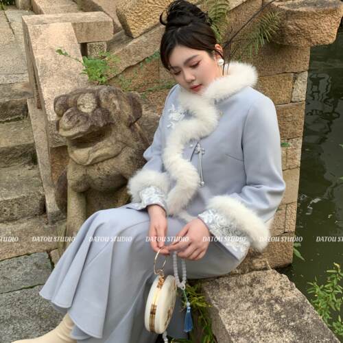 哒头.Studio【玲岚雪】微胖mm大码2024新款设计感显瘦套装女