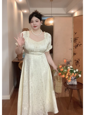 哒头.Studio【尼斯假日】微胖大码2024法式设计感显瘦初恋连衣裙