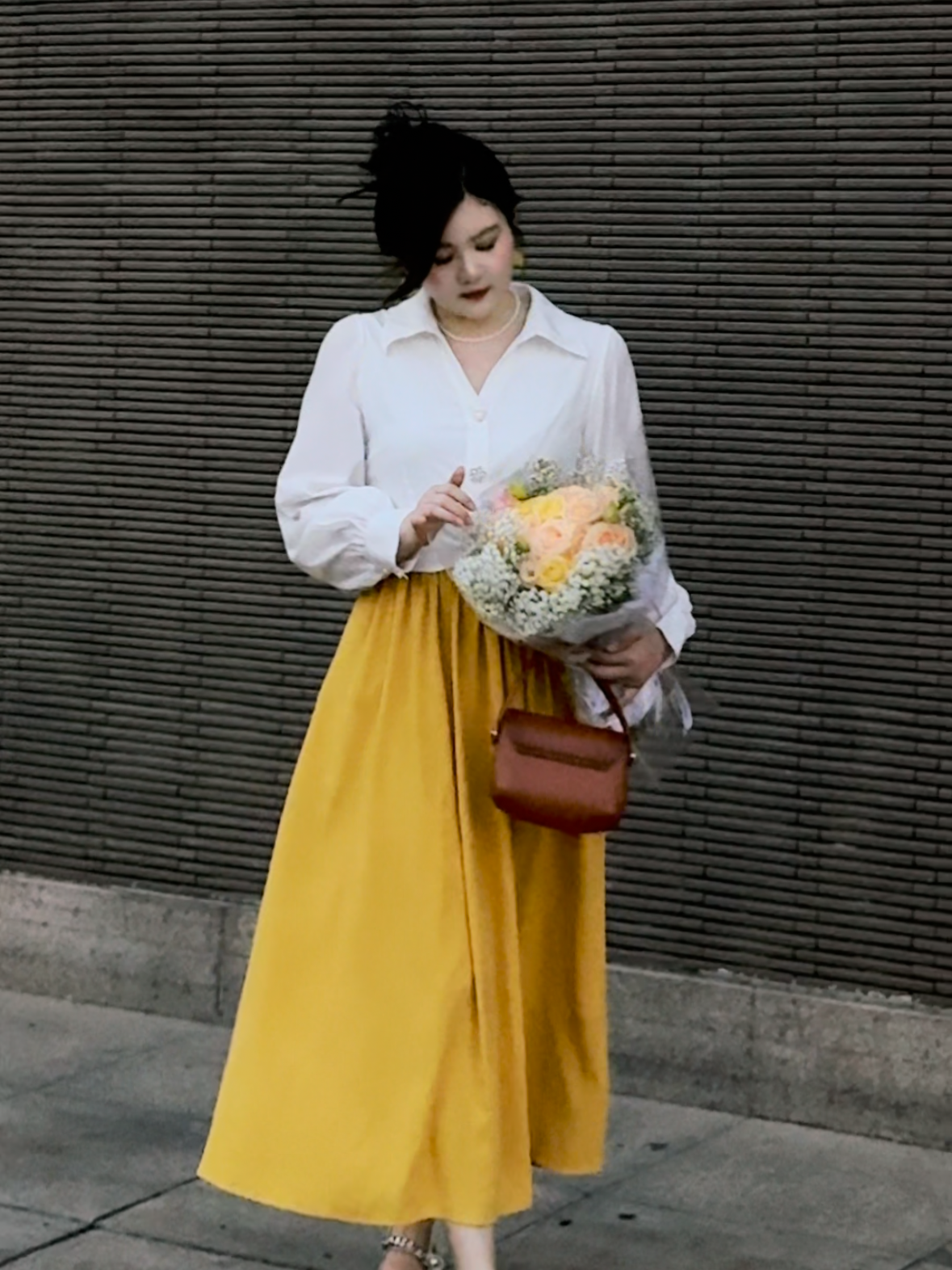 哒头.Studio【玫瑰的故事】微胖mm大码新款法式设计显瘦连衣裙