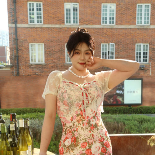 哒头.Studio【弗莱明戈】微胖2025新款法式设计显瘦设计连衣裙