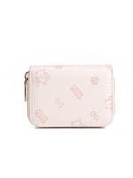 CowKitty/ Brilliant Cherry Blossom Simple and Fashionable commuting cartoon embossed square hand-held card bag wallet 8205 pink thumbnail 4