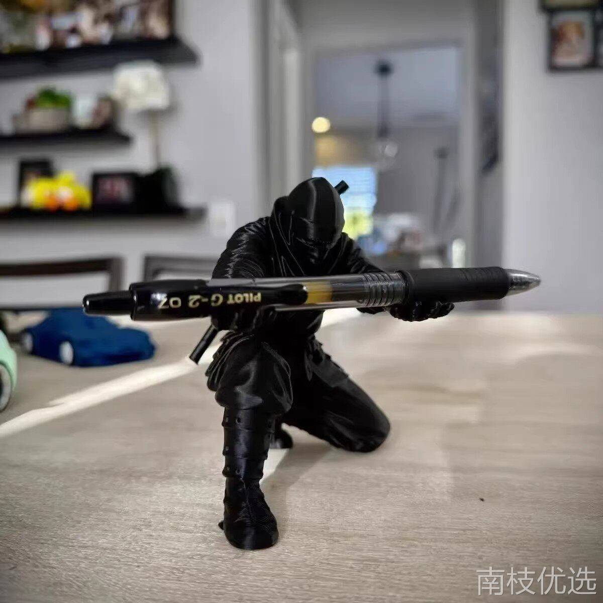 忍者打印摆件3d打印手办笔架文具收纳笔筒个性创意桌搭装饰打印架图片