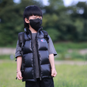 儿童羽绒马甲男童女童加厚背心坎肩小童中大童宝宝羽绒马夹外穿潮