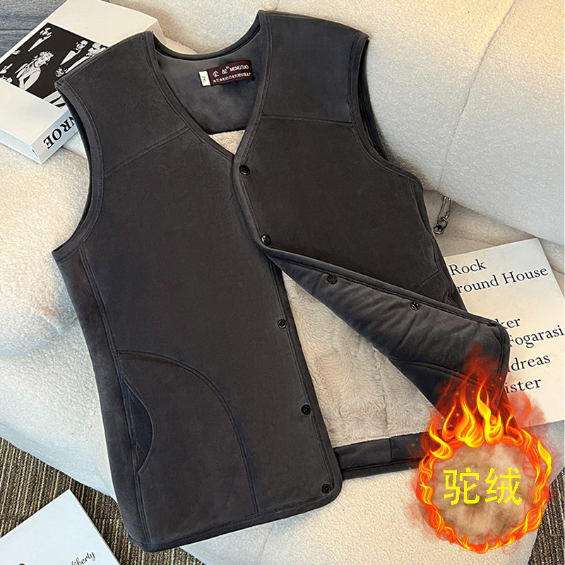 中老年人驼绒棉马甲男冬季加厚保暖坎肩爷爷背心居家大码爷爷棉衣,男装,常规马甲,淘宝优惠券,粉丝福利购,淘宝优惠卷