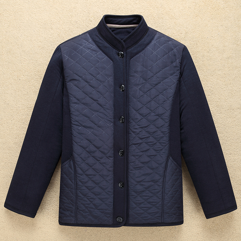 冬季男士驼绒棉袄加厚保暖棉衣加绒棉服外套老年爷爷居家宽松大码