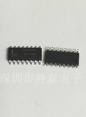 MC74HC4316ADR2G SOIC-16 信号开关/编解码器/多路复用器  原装