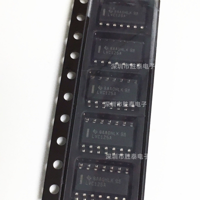 SN74LVC125ADR SOP-14 丝印LVC125A 线路驱动器IC芯片 全新原装