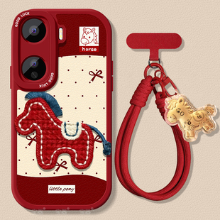 波点小马适用iqooneo11手机壳爱酷10pro+保护套9spro+小羊皮8带挂绳7se硅胶6超薄5s全包3防摔竞速版新款女pro