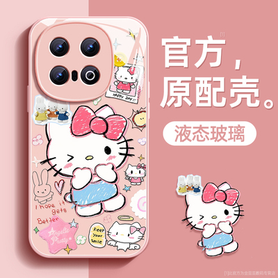 可爱小猫适用iqoo13手机壳vivo爱酷保护套液态iq00钢化防爆玻璃硅胶超薄镜头全包防摔新款女高级感带挂绳外壳