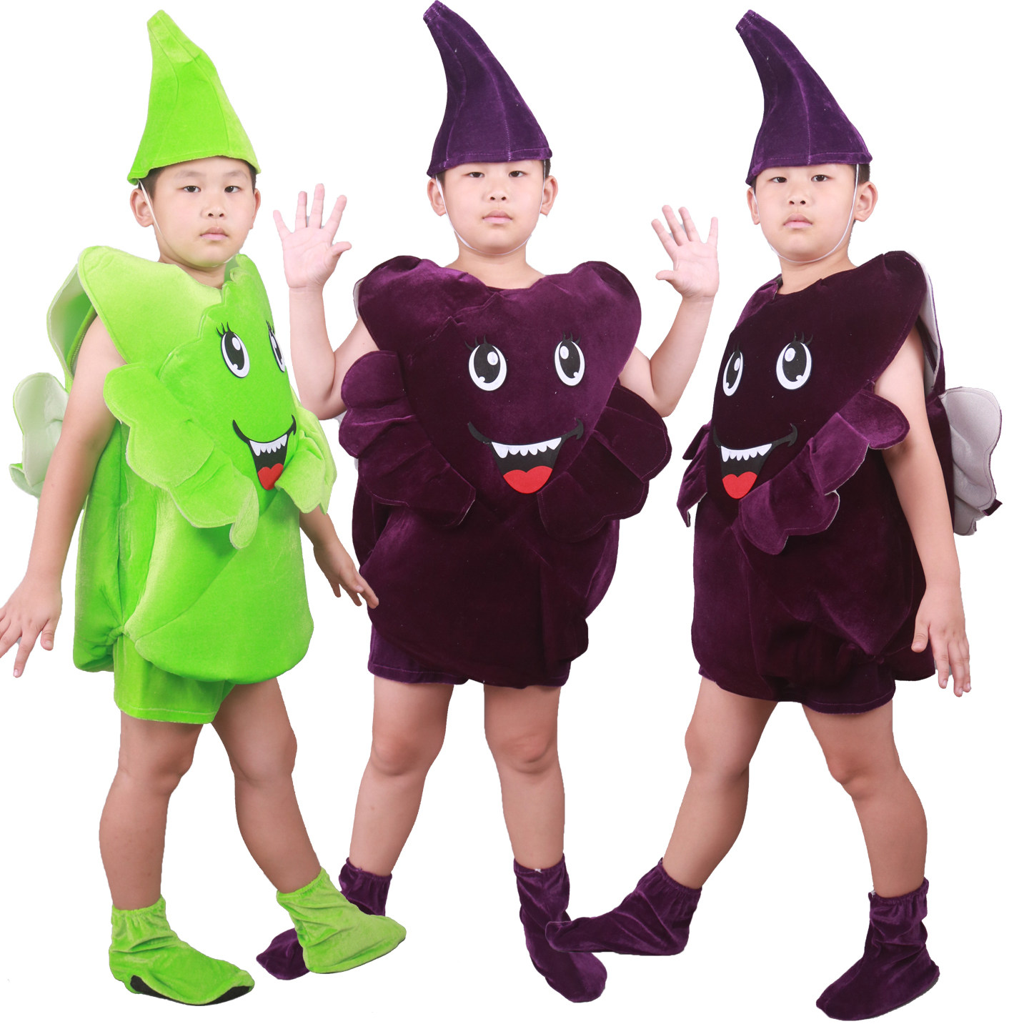 儿童紫甘蓝包菜演出服装
