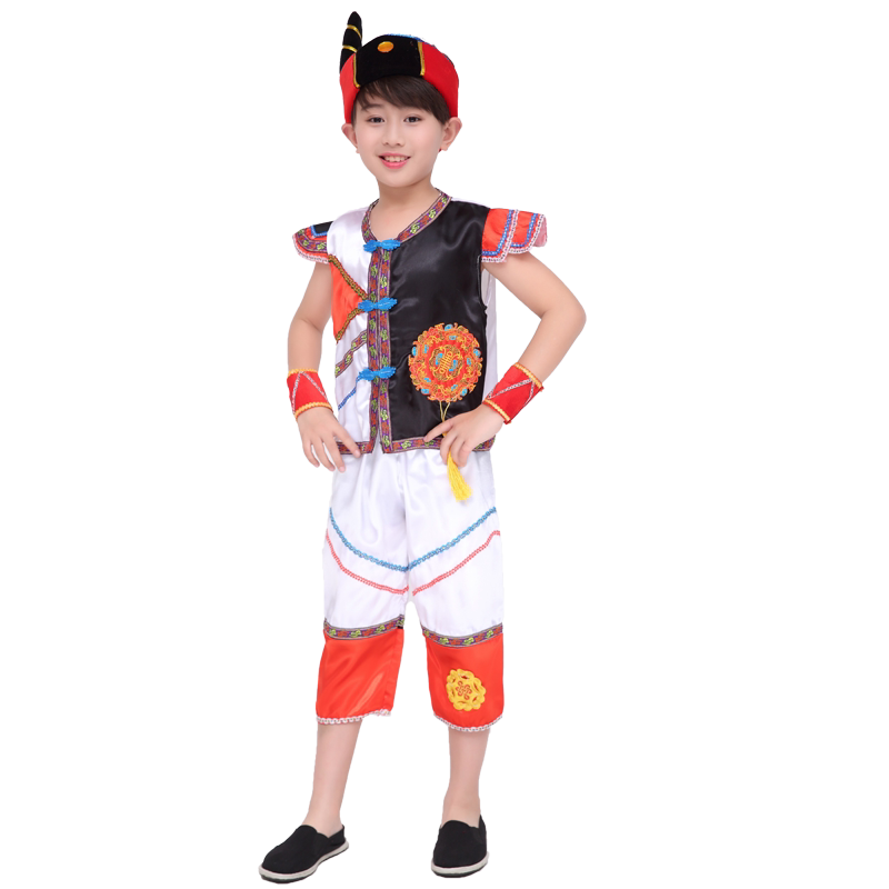 少数民族风女童幼儿园表演舞蹈服