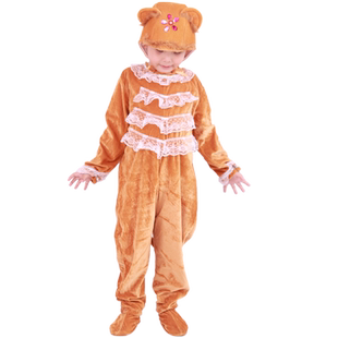幼儿小狗熊狼大象动物演出服装儿童牛狐狸蜜蜂鼹鼠鲤鱼舞蹈表演服