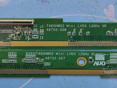 原装边板 T460HW02 MiNi LVDS 120hz XL/XR 46T02-S08 46T02- S07