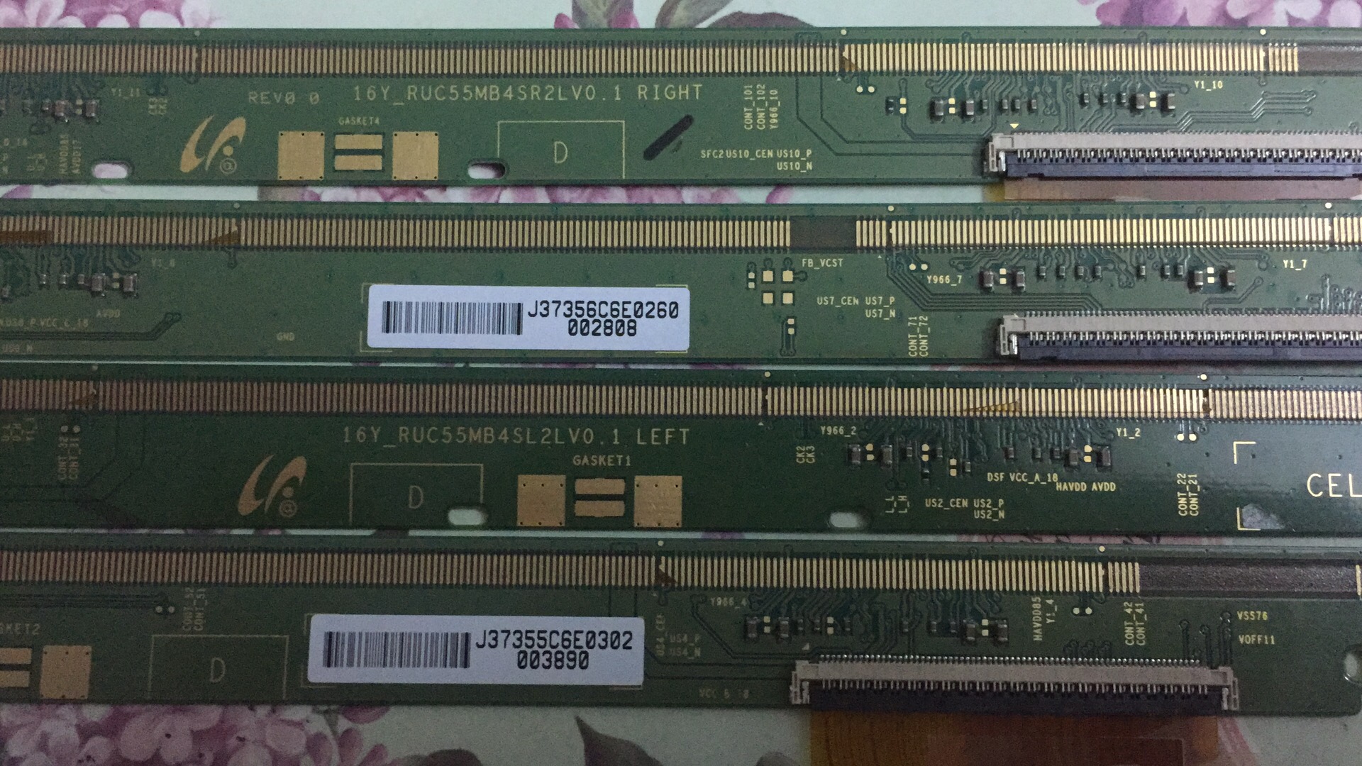 测好！16Y-RUC55MB4SL2LV0.1 16Y-RUC55MB4SR2LV0.1一套4条
