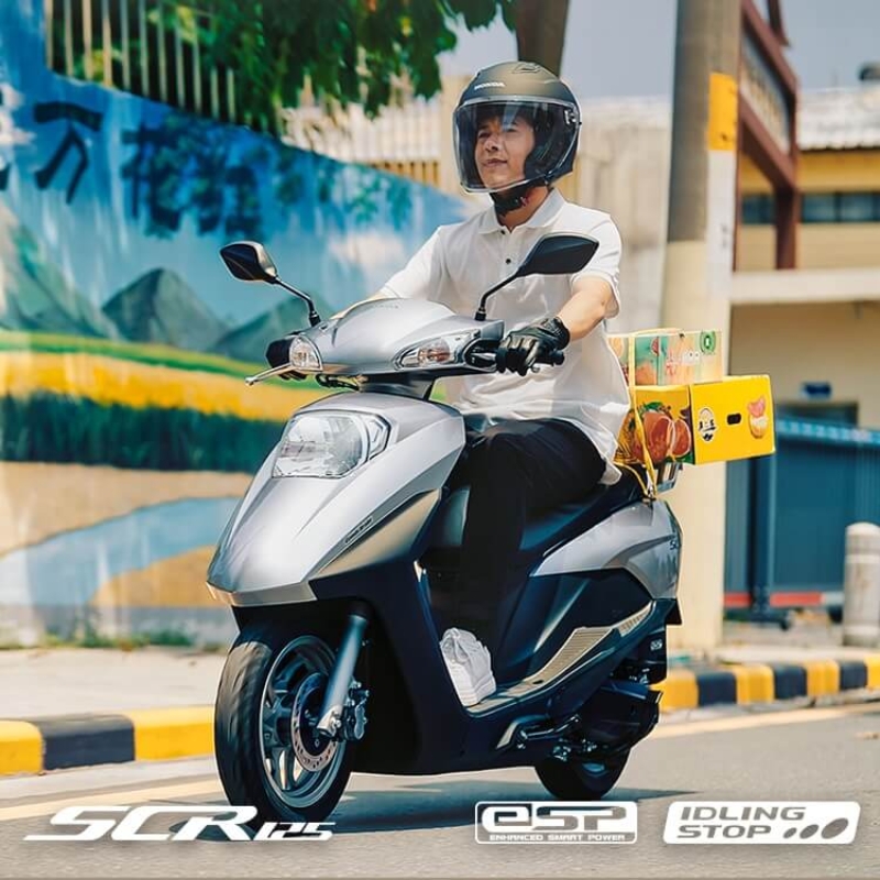 五羊本田SCR125摩托车整车国四电喷燃油机车整车踏板代步通勤省油