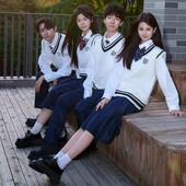 合唱团诗歌朗诵演出服高初中学生成人学院风秋冬运动会班服套装