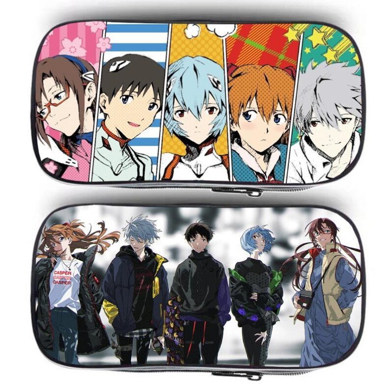 eva新世纪福音战士笔袋多功能铅笔盒男孩子中小学生收纳袋文具盒