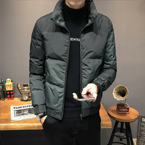 Короткий трендовый пуховик, удерживающая тепло мужская куртка, коллекция 2023, увеличенная толщина, градиент