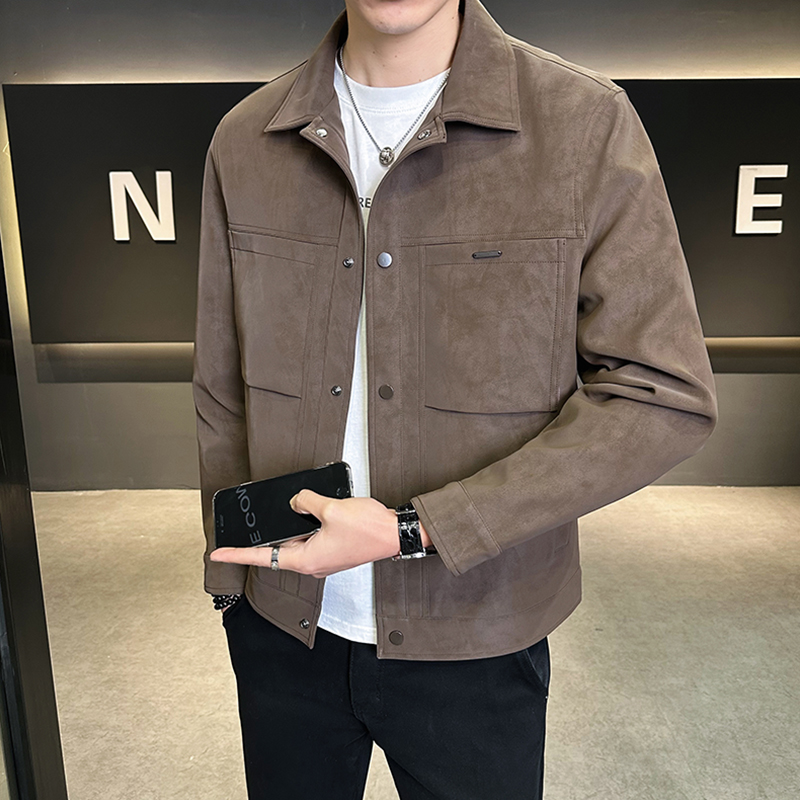 秋冬男士外套2025新款痞帅潮牌高级感美式工装潮流夹克上衣1121u