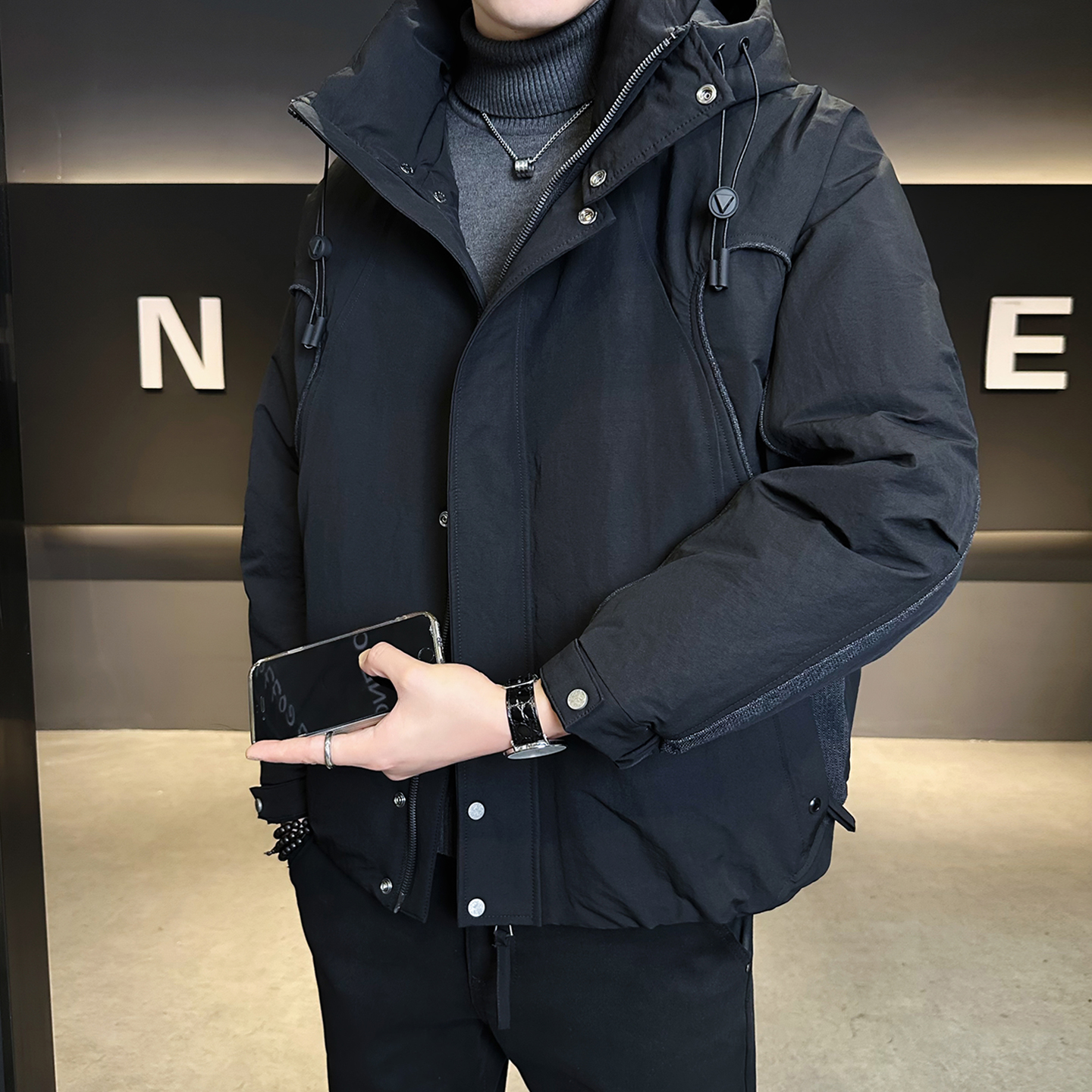 90鹅绒服轻薄男士羽绒服冬季外套