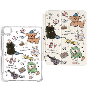 ipadair6保护壳2025款适用苹果pro平板套9带笔槽11寸10第三代六亚克力5防弯4拆分mini7透明三折8超薄24硬13无