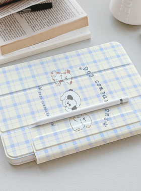 适用720°旋转ipadair6保护套pro11寸壳5磁吸9第九代10亚克力4防弯2025款无笔槽mini7透明轻薄2024高级13拆卸