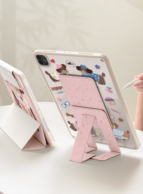 iPad保护壳增高支架720°旋转iPad11保护套iPadpro悬浮2025适用苹果air7磁吸拆分6轻薄5透明11寸4平板9支点8