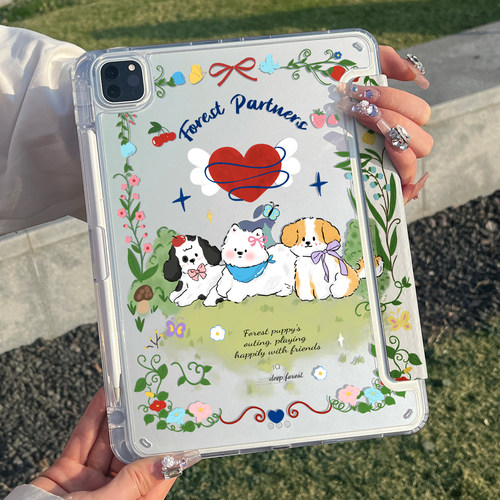 高透加厚背板iPad三折Y型保护壳