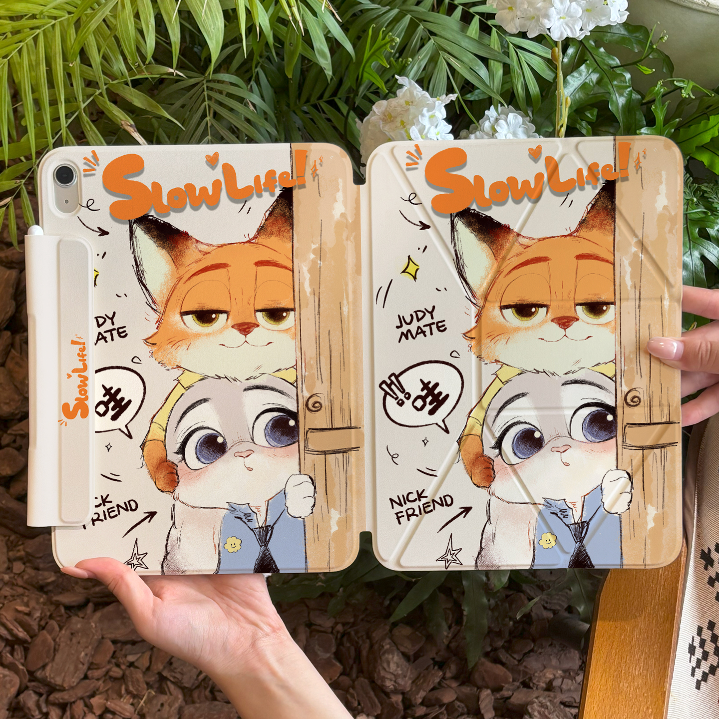 增高磁吸双面夹，iPad支架壳