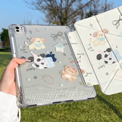 【本店爆款】iPad超透Y折保护套