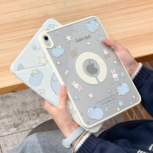 iPad11保护套Air7适用苹果2025款 pro11寸保护壳720旋转3Y折mini7磁吸13拆分10代9透明air6笔槽5平板4防弯12.9
