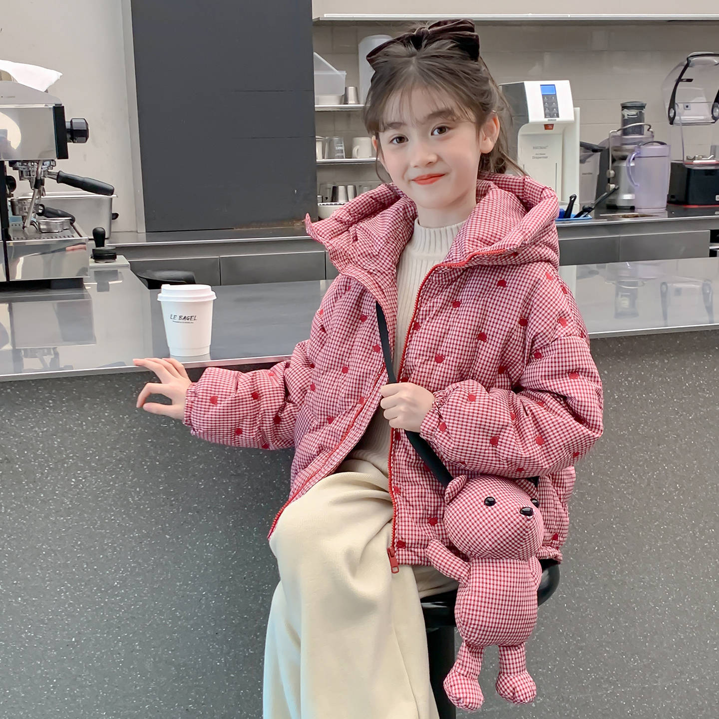 女童羽绒服冬装2025新款