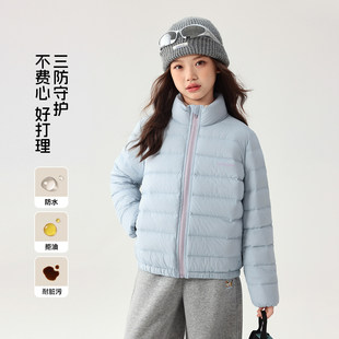 大童洋气冬装女童童装百搭上衣2026冬季新款儿童暖三防排骨羽绒服