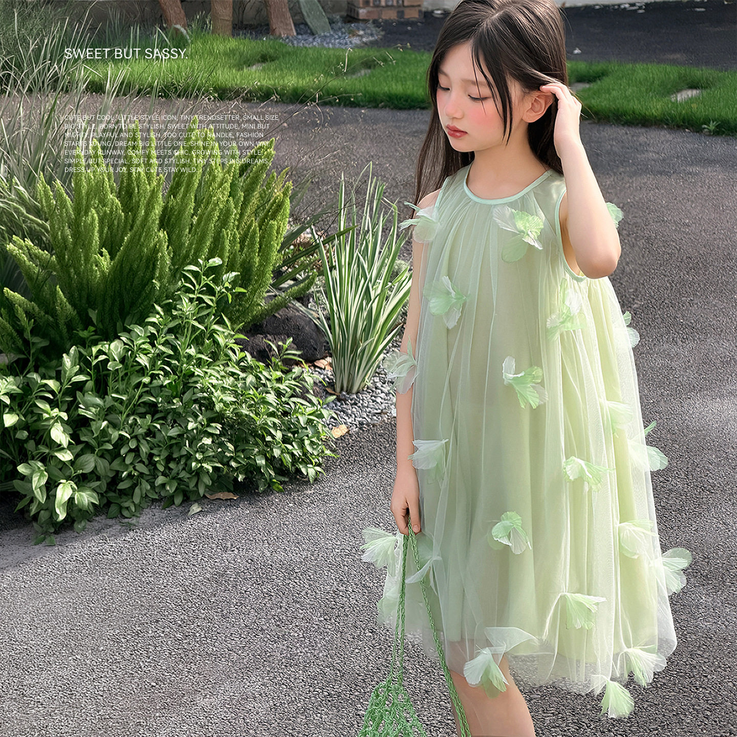 Miaxdx童装女童连衣裙2026夏季新款宝宝洋气仙女挂脖花朵长裙